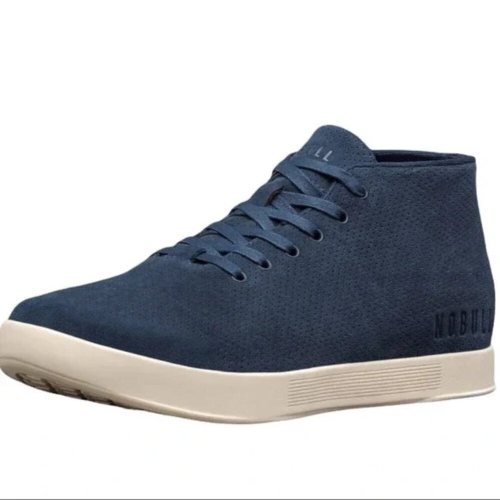 NOBULL Blue Mid Suede Cupsole Trainer Shoes 11 Men/12.5 Women